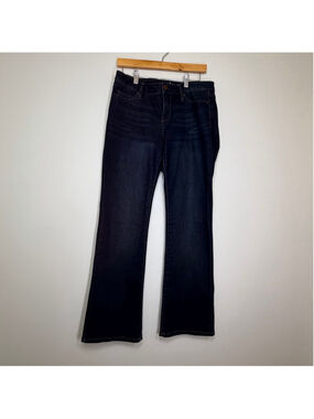 Soho NY & Co Curvy Bootcut Jean Women 10P Dark Wash Stretch Petite Denim Classic